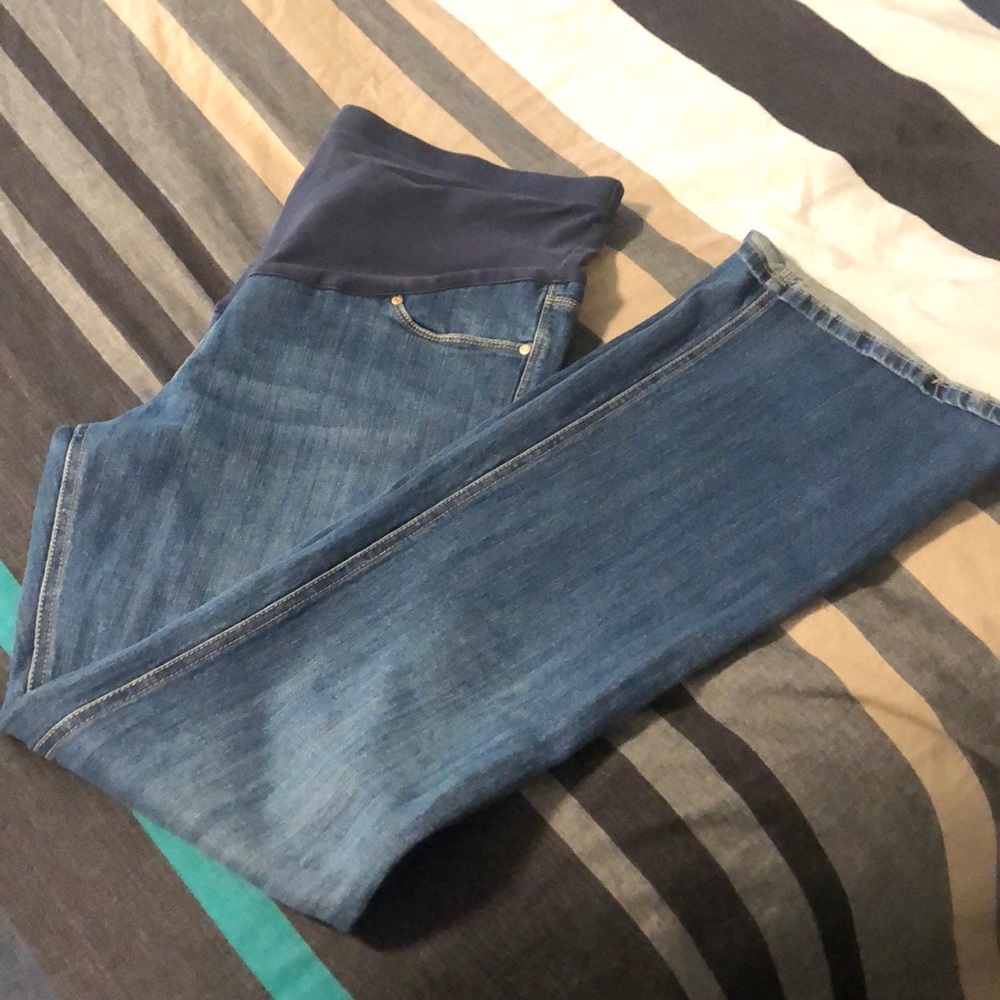 Maternity jeans, flare leg sz 10